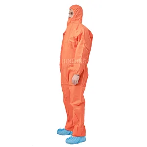 Junlong Disposable Chemical Protective Coverall Colorful Protective Coverall Type 5/6 For Industry