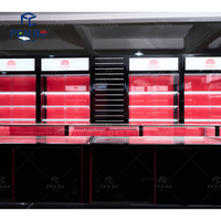 Luxuriöse LED-Beleuchtung Zigarettenladen Komplettlösung Glas-Vitrine LED-Beleuchtung Rauchershop Innenarchitektur Ausstattungsservice