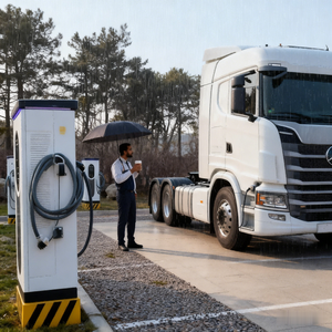 Chargeur de véhicule électrique personnalisé AC+DC plus de 100 kW 32A Nouvelle station de recharge de véhicule électrique IP66 Norme CCS APP WIFI Niveau 2 - Product Image 1