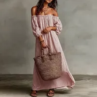 Robes décontractées en gros, rose, jaune, kaki, bleu, vert, plusieurs tailles, fournisseur OEM ODM