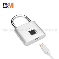 Cadenas intelligent en alliage de zinc avec identification par empreinte digitale, étanche et antivol, cadenas à empreinte digitale pour porte