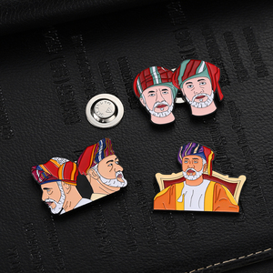 Pin de solapa de Metal DE LOS Emiratos Árabes Unidos, broche de cuello, figura de Rey Príncipe, insignia de bandera nacional, pines magnéticos de esmalte suave - Product Image 3