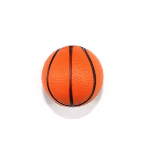 Bola busa PU anak-anak, mainan dekompresi bola basket kecil padat 4cm