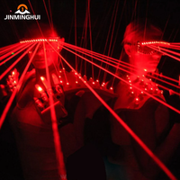 Lunettes LED laser personnalisées rechargeables en acrylique, à lumière rouge et verte, pour défilés de mode, boîtes de nuit, bars, DJ, remises de diplômes et Thanksgiving