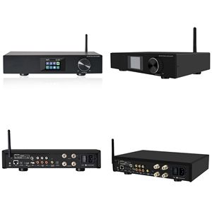 Cloudyx CL-300W Pro Mini เครื่องขยายเสียงสเตอริโอความละเอียดสูง กำลังขับ 275 วัตต์ ตัวเครื่องอะลูมิเนียมอัลลอย <span class=keywords><strong>DAC</strong></span> WiFi 2.4G/5G รองรับ ARC AirPlay 2 Phono - Product Image 1