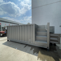 Container-Pool mit integrierter Sicherheitstreppe und Handlauf |   Aufstellpool für Kleinkinder |   Von Eltern überwacht |   Hinterhof |   ISO