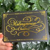 Tarjeta de visita con logotipo personalizado, papel recubierto, paquetes de postales de felicitación de boda, tarjetas de agradecimiento a la venta
