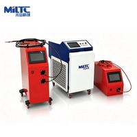 Machine de soudage laser portative 3000W, refroidie par eau, double alimentation de fil, soudeuse laser à fibre, sans meulage, soudure lisse