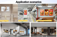 Pantalla Digital Comercial Ultrafina de 43/55 Pulgadas y 28.5mm con Montaje en Pared sin Espacios, Android 14, para Restaurantes y Hoteles