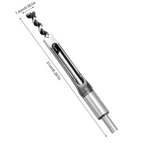 HSS acier carré tarière mortaisage ciseau BH01 bois routeur peu avec torsion fonction forets <span class=keywords><strong>pour</strong></span> le travail du bois noyau peu - Product Image 4