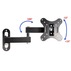 Support mural inclinable à 3 articulations pour téléviseurs LED LCD de 14 à 24 pouces, noir - Product Image 3