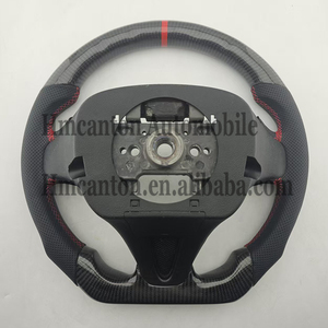 Nuevo Producto, Volante Deportivo de Fibra de Carbono con Cuero Perforado y Franja Roja Superior para Honda Civic de 8ª Generación - Product Image 4