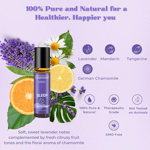Mélange de relaxation profonde, huile essentielle naturelle pour le sommeil, roll-on, huile pour le sommeil avec des huiles aromatiques de lavande, de camomille et d'<span class=keywords><strong>orange</strong></span> douce - Product Image 4