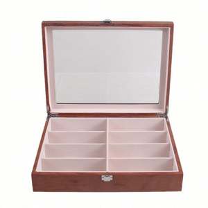 Caja de Almacenamiento de Gafas de Madera con 8 Compartimentos, Exhibidor de Gafas de Sol, Organizador de Joyas, Venta al Por Mayor Personalizada - Product Image 6