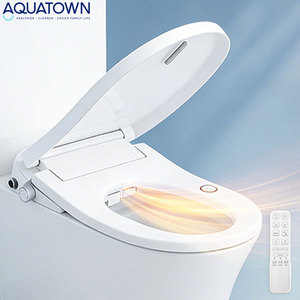 Siège de toilette intelligent ultra-mince en forme de U, version premium, avec couvercle à lavage automatique, siège <span class=keywords><strong>chauffant</strong></span> intelligent avec télécommande - Product Image 1
