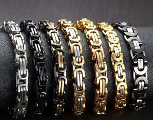 Collier Byzantin en Acier Inoxydable Doré BMZ 2025 Nouvelle Mode Largeur 4/6/8/10/12mm - Product Image 4