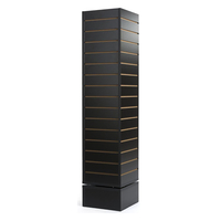 Support de présentation rotatif en bois de qualité supérieure, fabriqué en usine OEM, avec niveleurs, modèle KING S-SCD-006, pour les magasins de détail