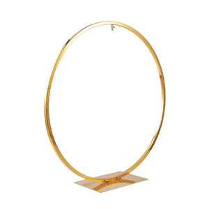 Lusso 90Cm 6 teste oro cerchio lampadario stand centrotavola grande cristallo matrimonio lampadario candele porta eventi per feste - Product Image 5