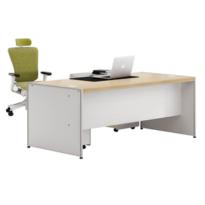 Juego de Escritorio y Silla Ejecutiva Modular Moderno y Personalizado de Lujo, Madera Natural y MDF para Gerentes y Directores Comerciales, con Certificación CE - Product Image 5