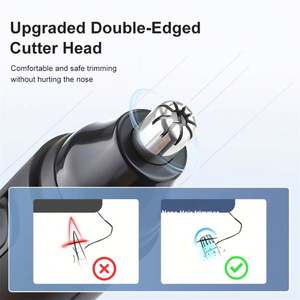 Tondeuse à poils de nez et d'oreilles électrique USB de haute qualité pour hommes - Outil de toilettage professionnel en plastique pour usage domestique - Product Image 3