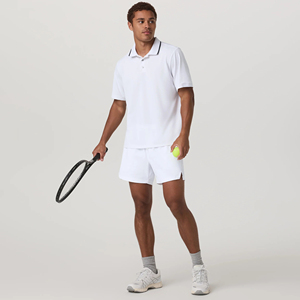 Polo da Uomo Personalizzate in Poliestere Riciclato ed Elastan, Manica Corta, Traspiranti, Elasticizzate in 4 Direzioni, con Tecnologia di Assorbimento dell'Umidità - Product Image 4