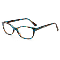 Monture de lunettes pour femme XB2176, design papillon, en acétate coloré, de haute qualité, avec charnière métallique pleine monture, logo personnalisé