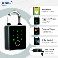Candado Inteligente con Batería CR2 3V, Huella Dactilar, Contraseña, Tarjeta, Llave, App Tuya, Impermeable, para Exteriores, Puertas, Gimnasios, Casilleros, Seguridad