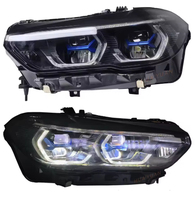Pour BMW X5 X6 G05 G06 2019-2023 Phare avant LED laser OEM 63119481817 63119481818 Plug and Play Angel Eye