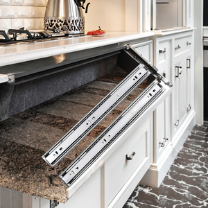 3-Fold Ball Bearing <strong>Drawer</strong> <strong>Slide</strong> <strong>Rail</strong> Telescopic Channel Undermount Extension for Cabinets Dining Table Outdoor <strong>Tool</strong> <strong>Box</strong> - Product Image 4