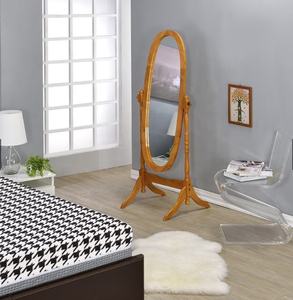 Miroir sur pied en bois de style vintage élégant avec un design élégant pour la chambre à coucher - Product Image 5