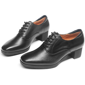 <span class=keywords><strong>Chaussures</strong></span> de bureau quotidiennes en cuir de qualité supérieure de vente chaude Style à lacets durable noir/marron avec fonction antidérapante - Product Image 4