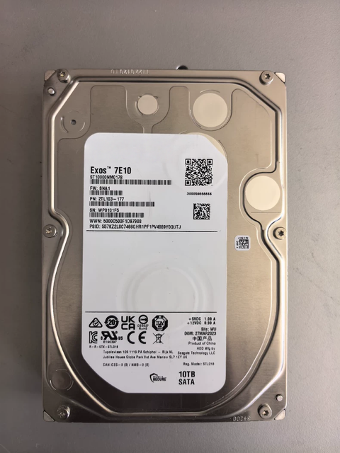 ST Exos X16 10TB Enterprise Hard Drive 3.5" SATA 6Gb/s 7200RPM 256MB Cache HDD ST10000NM017B
