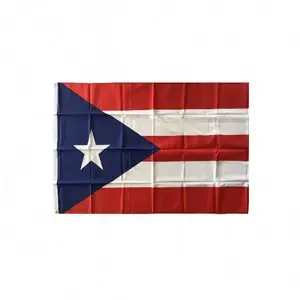 Prix de la sérigraphie personnalisée pour l'extérieur 5ft X 3ft United States Usa Puerto Rico 5 'x 3' Flag