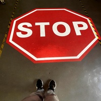 Projecteur de signalisation de sécurité LED Gobo personnalisé pour la projection de zones dangereuses au-dessus de la grue, avertissement au sol, zone à accès restreint pour le personnel