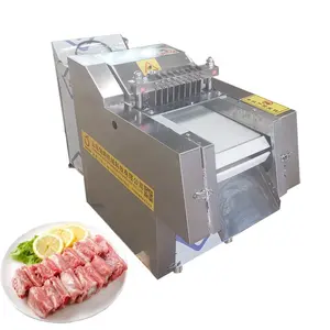 Máquina de corte de carne para açougue, máquina elétrica de corte de osso de carne, cortador de cubos de frango