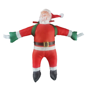 Muñeco de Papá Noel Escalando para Escalera Iluminada, Adorno Colgante para Árbol de Navidad, Rojo y Verde, Colgante Navideño, Accesorio de Decoración Festiva - Product Image 2