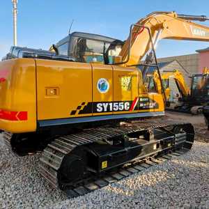 Excavatrice sur chenilles SANY SY155C d'occasion, 14 tonnes, moteur Isuzu, pelle hydraulique, matériel de construction Sany SY155C pour ingénieur municipal - Product Image 5