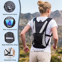 Gilet d'hydratation de course personnalisable - Sac à dos d'hydratation léger et isolé avec poche à eau de 2 L