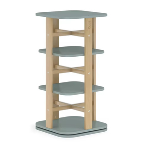 Phong Cách Hiện Đại Montessori Lưu Trữ Cuốn Sách Tổ Chức Giá Kết Hợp Trắng Thông Minh Bằng Gỗ Đứng Quay Vòng Giá Sách Cho Trẻ Em - Product Image 6