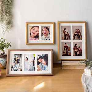 ชุดกรอบรูปเปล่าแบบ DIY ขนาด 6 นิ้ว รูปทรงสี่เหลี่ยมผืนผ้า สำหรับใส่รูปภาพ 3 หรือ 4 รูป สำหรับวางบนโต๊ะ - Product Image 3