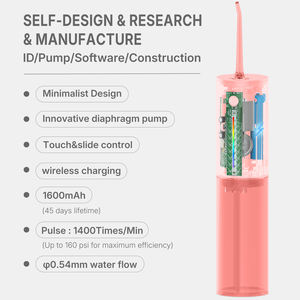 Fil dentaire OEM de voyage à domicile rose Irrigateur buccal pour enfants Nettoyage des dents Mini fil dentaire portable sans fil Santé bucco-dentaire - Product Image 4