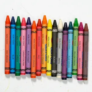 定制公司标志无毒16色蜡笔艺术套装印刷世界儿童多色蜡笔蜡笔套装