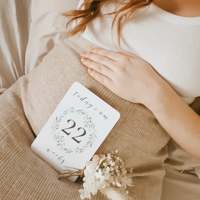 Cartes de jalons de grossesse personnalisées imprimées en usine, cartes flash de suivi de la grossesse, affirmations pour nouveau-nés destinées aux futures mamans