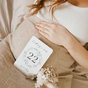 Cartes de jalons de <span class=keywords><strong>grossesse</strong></span> personnalisées imprimées en usine, cartes flash de suivi de la <span class=keywords><strong>grossesse</strong></span>, affirmations pour nouveau-nés destinées aux futures mamans - Product Image 6