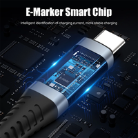 Câble USB4 avancé 40 Gbps, vidéo 8K, 100 W, 240 W PD 3.1, USB C Type C, charge rapide, cordon de données, tressage en nylon pour MacBook Pro M4