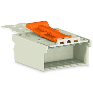 100% Original Lighting Connector Snap-inMounting Male Plug-in Clamp 10 A, 8 Pole, Way, 300 V, Light Gray, <strong>2091</strong> Series - Product Image 1