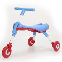 Trottinette pliable 3 roues Scuttle Bug pas chère, tricycle porteur pour bébé, trotteur pour enfants, prix usine