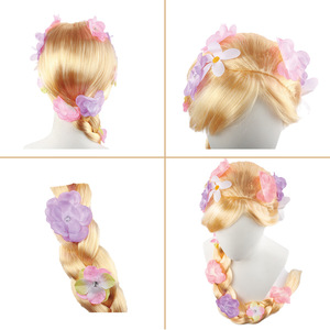 Peluca Fujia Extra Larga <span class=keywords><strong>de</strong></span> 100 cm, sin Pegamento, Resistente al Calor, para Cosplay, Mascarada, Rubia, Sintética, con Trenzas Pre-Hechas, Estilo <span class=keywords><strong>Princesa</strong></span> - Product Image 5