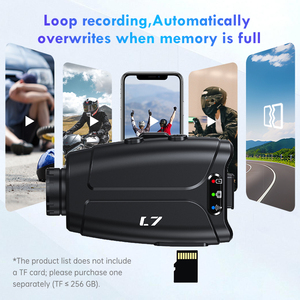 กล้องติดหมวกจักรยาน L7 Cycling Recorder 2K HD มุมกว้าง 130 องศา กันน้ำ กันฝุ่น บันทึกเหตุฉุกเฉิน กล้องติดรถมอเตอร์ไซค์ - Product Image 3