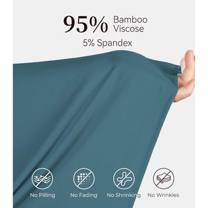 Chemise de nuit plissée en viscose de bambou tissée pour femme, à manches courtes, respirante, décontractée, pour la nuit - Product Image 5